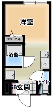 第２八幡山マンション203Aの間取り