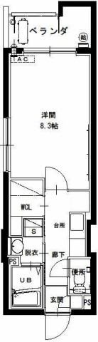 【鹿児島市宇宿のマンションの間取り】