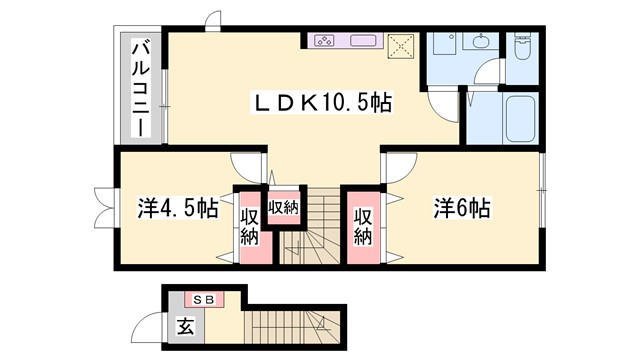 １＆３アベニューＣの間取り