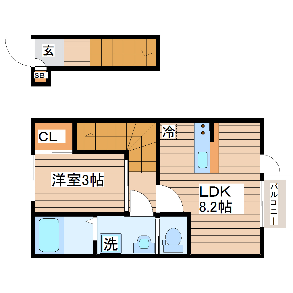 コンフォール南仙台の間取り