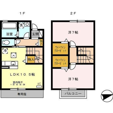 【エストゥベンダ濱本　A棟の間取り】