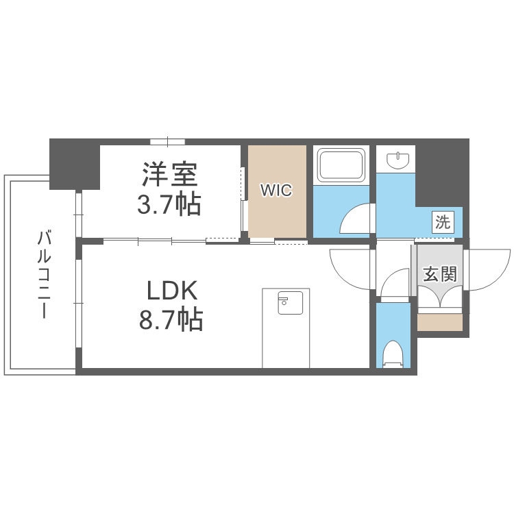 リヴェント福島の間取り