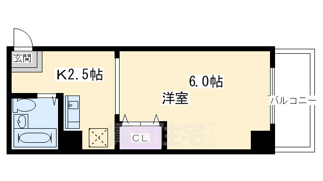 【ファーストコート御所室町の間取り】