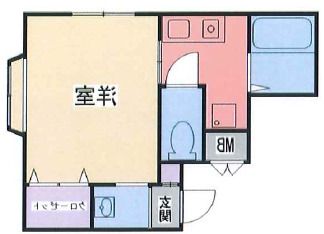 西宮市西福町のアパートの間取り