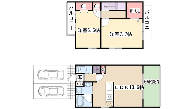 アルタイル一社の間取り