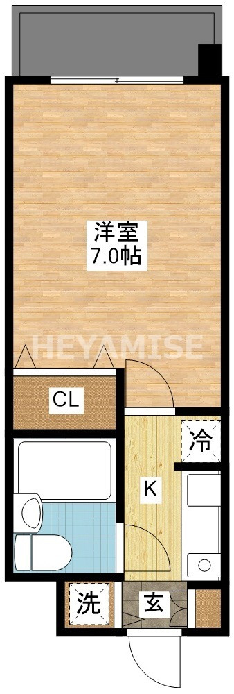 長崎市出雲のマンションの間取り