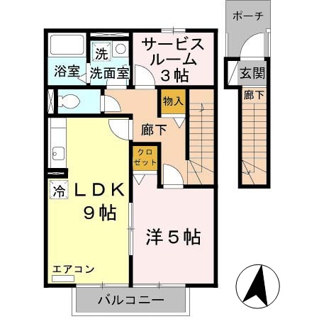 アネックスハイブリッジB棟の間取り