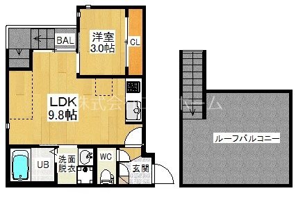 GRANDTIC茶屋ヶ坂の間取り