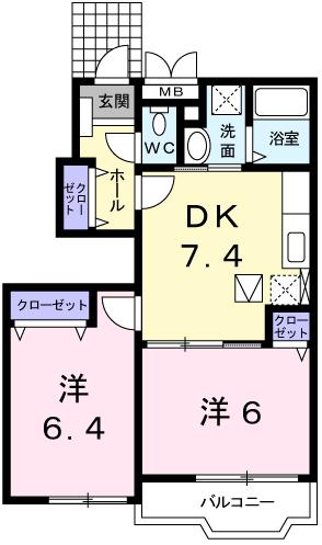 プロムナードＥｍａの間取り