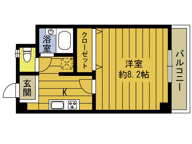 マンション雄城坂の間取り