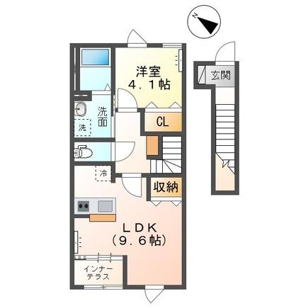 千葉県木更津市中里（アパート）の賃貸物件の間取り