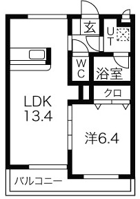 グレースコート神戸の間取り