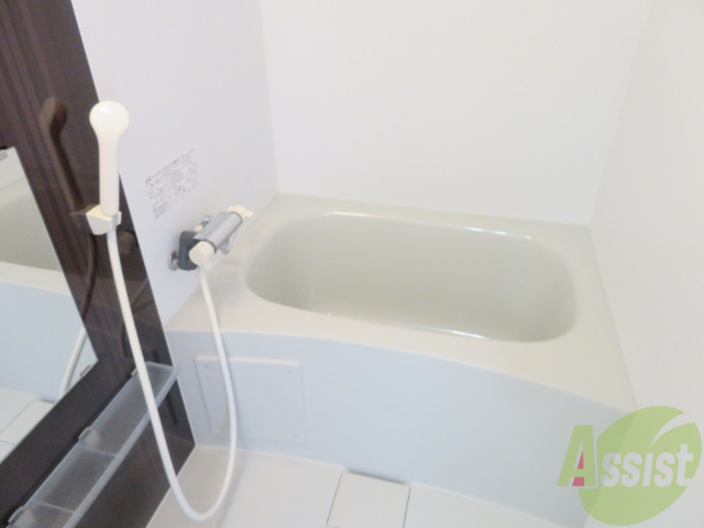 バス・シャワールーム　こちらが浴室です。スペースも充分あるのでゆったりできますね。