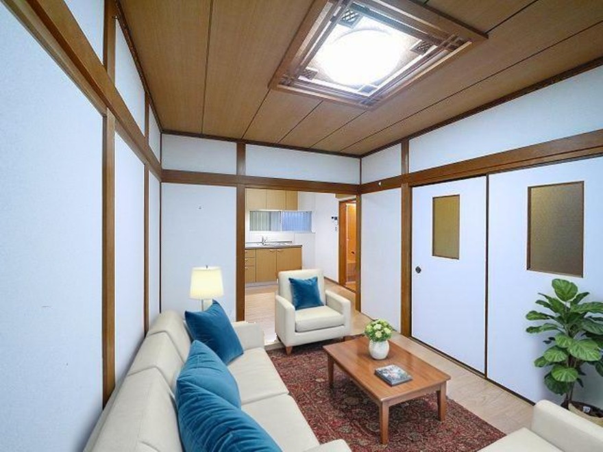 居室・リビング　CGで家具等を配置したもので家具等は含まれません