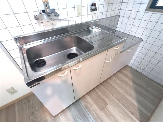 キッチン　ガスコンロ設置可能