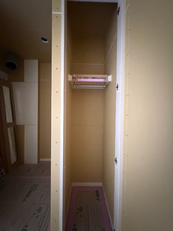 収納　建築工事中です