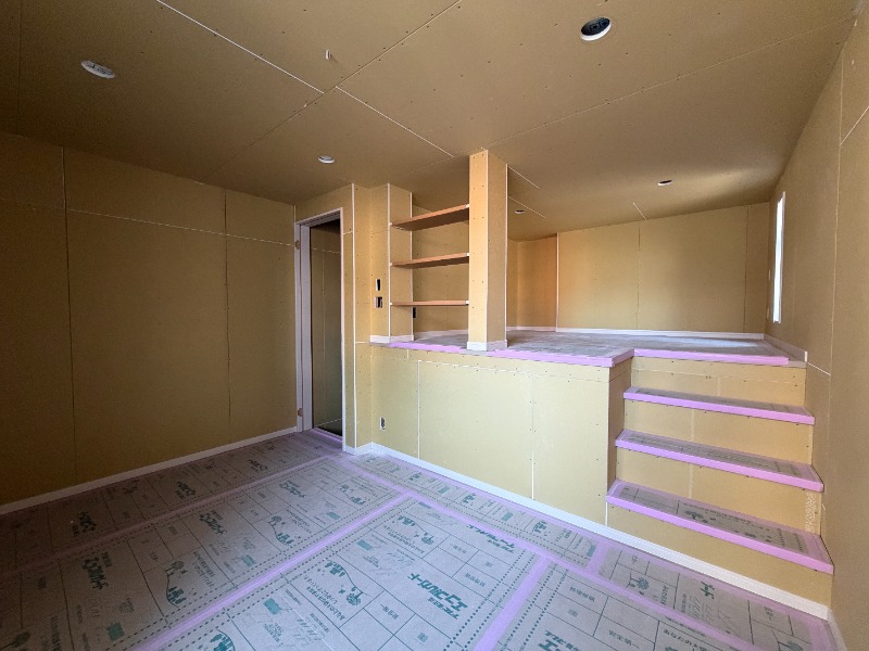 居室・リビング　建築工事中です