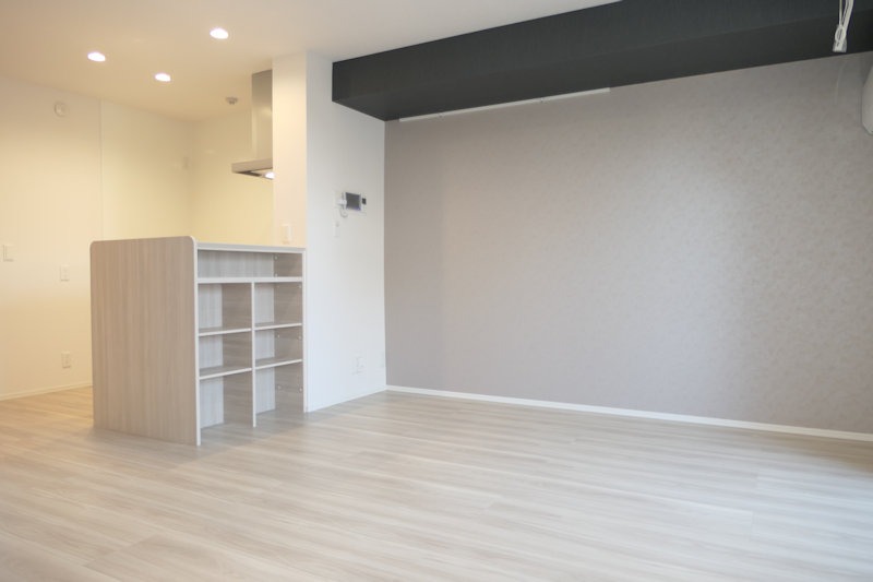 居室・リビング　１２．１帖のリビングは人気の対面キッチンタイプ☆