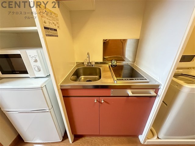 キッチン　2口IHコンロ付き！