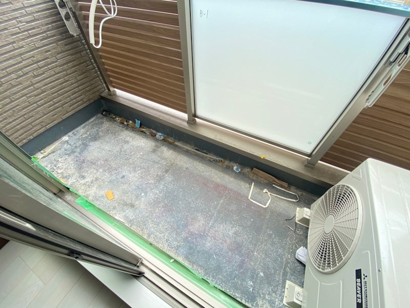 バルコニー　陽当たり良好なバルコニーです