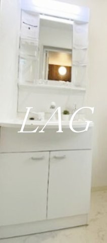 洗面設備　独立洗面台です。（モデルルームです。）