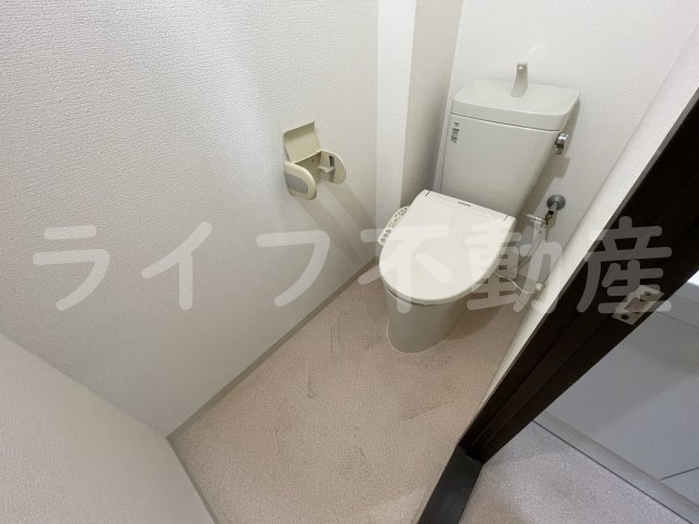 トイレ　ゆったりとした空間のトイレです