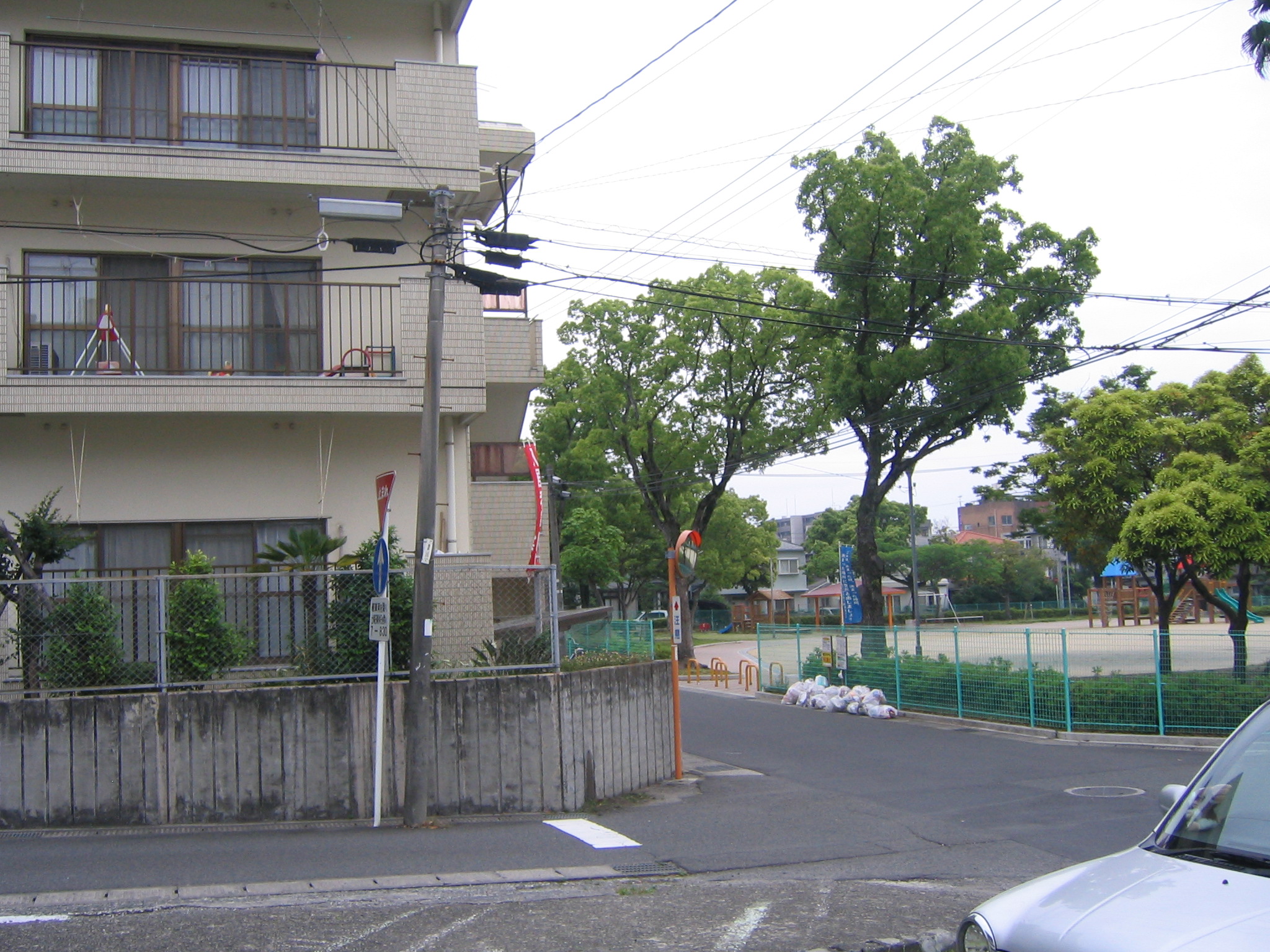 建物外観　桜島側は大型公園