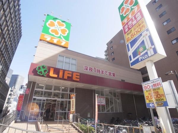 スーパー　ライフ 土佐堀店（スーパー）まで388m