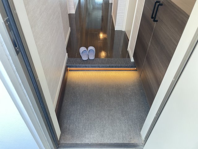 玄関　収納もある玄関です