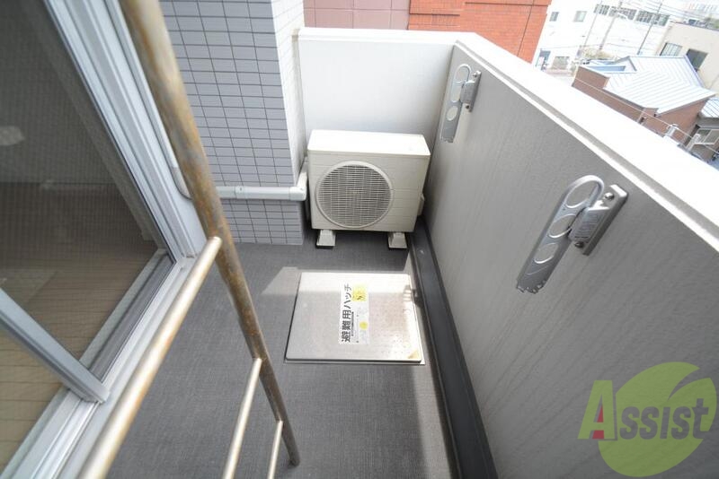 バルコニー　通風良好です