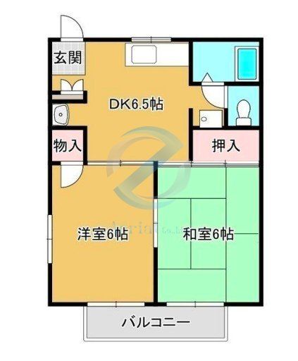 東京メトロ東西線 南行徳駅 徒歩3分 2階建 築40年の間取り写真