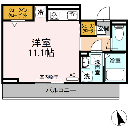 D-roomビーチルックの間取り写真