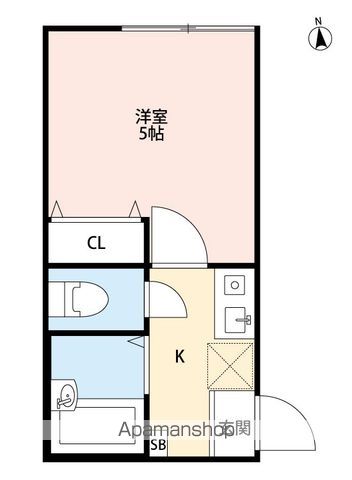 京急本線 梅屋敷駅 徒歩5分 3階建 築9年の間取り写真