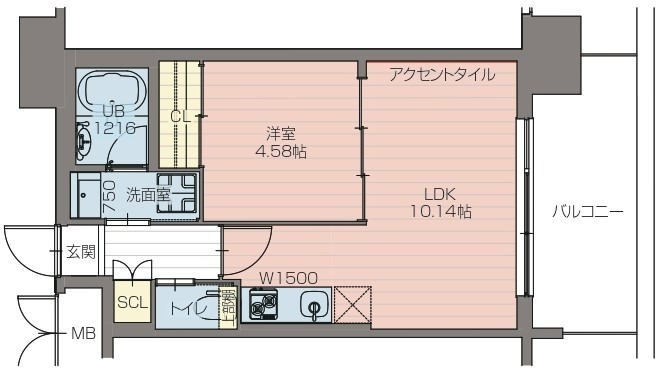 プレジオ阿波座の間取り写真