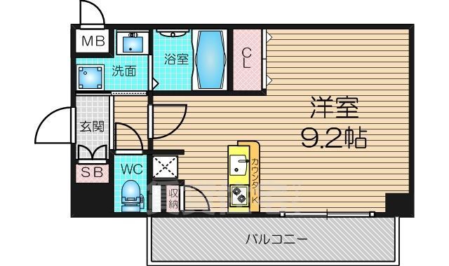 エスライズ梅田北の間取り写真