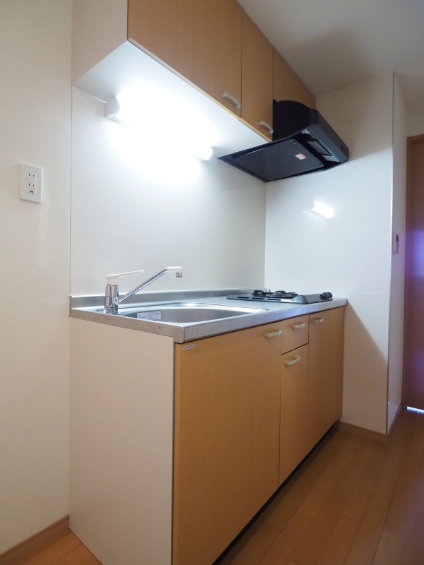 キッチン　２口ガスコンロがついて使いやすいキッチン　※別部屋参考