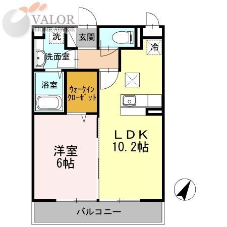ヴィクトワール 弐番館の間取り写真