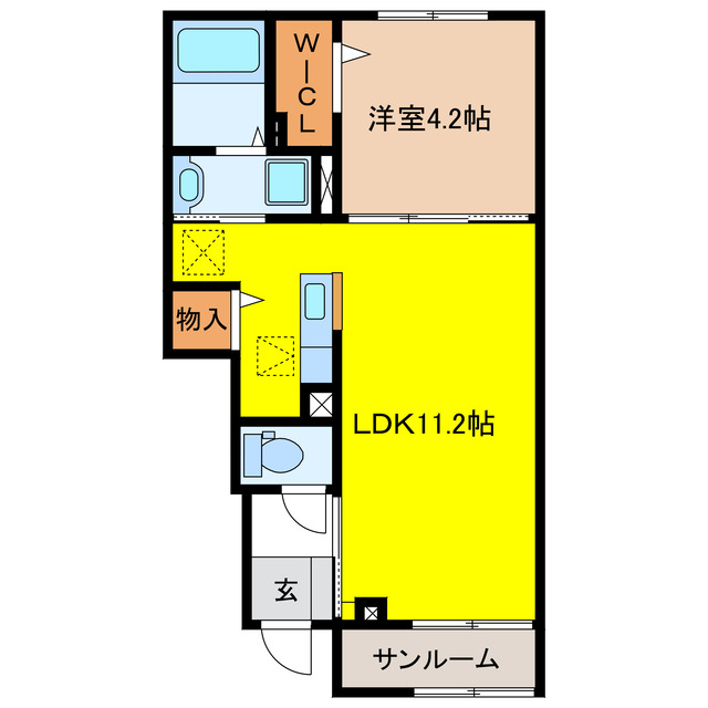 ＪＲ高山本線 長森駅 徒歩30分 2階建 築1年の間取り写真
