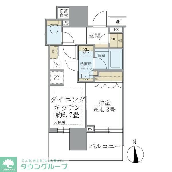 Brillia秋葉原の間取り写真