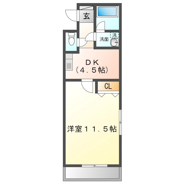 ＨＡＮＡＹＡＳＨＩＫＩ（ハナヤシキ）の間取り