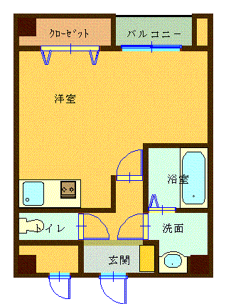 森塚第12マンションの間取り