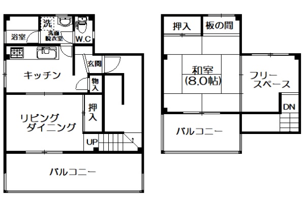 石黒ハイツの間取り