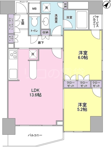 ＬａＳａｎｔｅ五反田の間取り