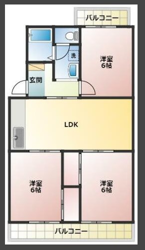 【マイシャトー国府台の間取り】