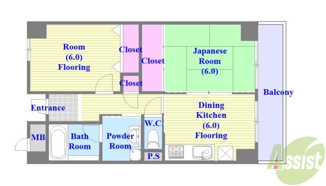 【ミモザの館の間取り】