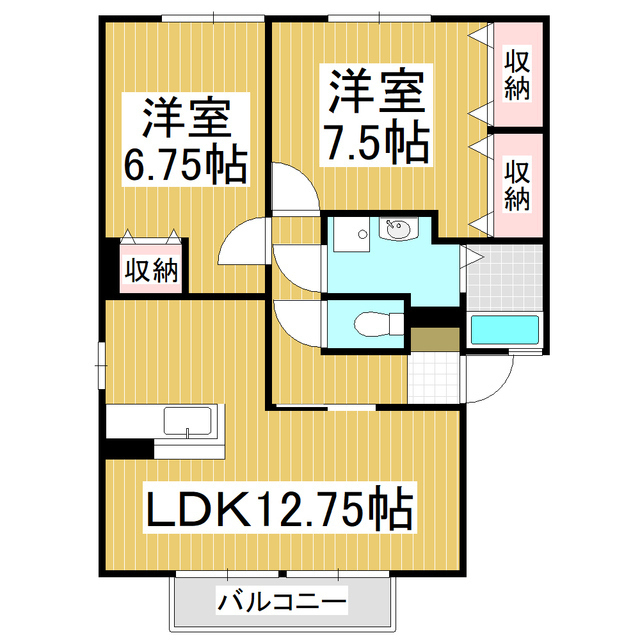 セジュール花水木の間取り