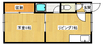 ハイツサンシャインＡ棟の間取り