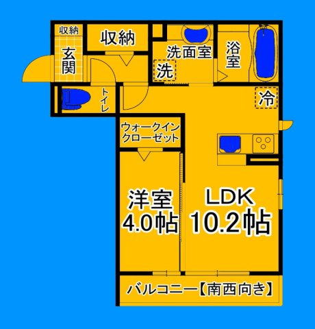 堺市堺区南旅篭町東のアパートの間取り