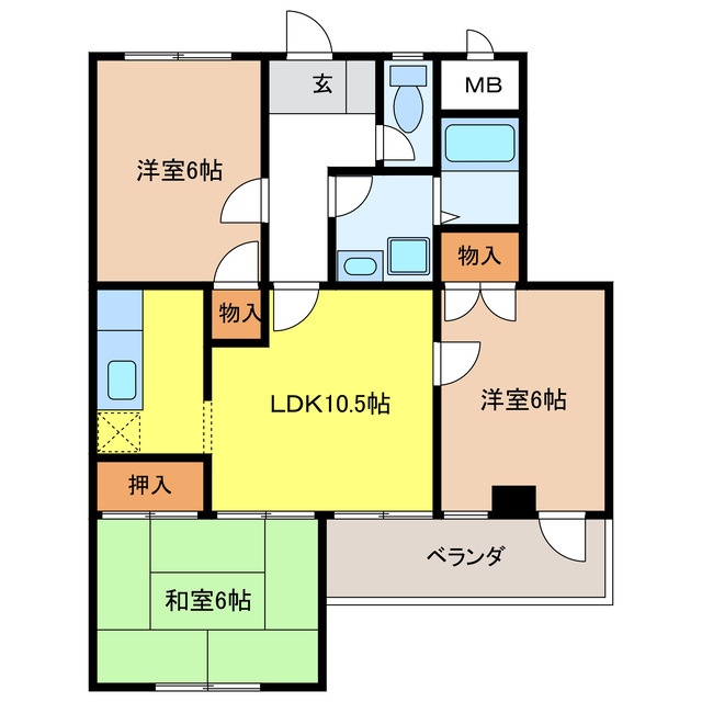 センプレＫＡＴＯの間取り