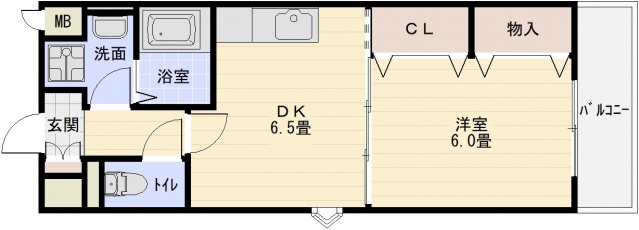 アドヴァンス福力の間取り